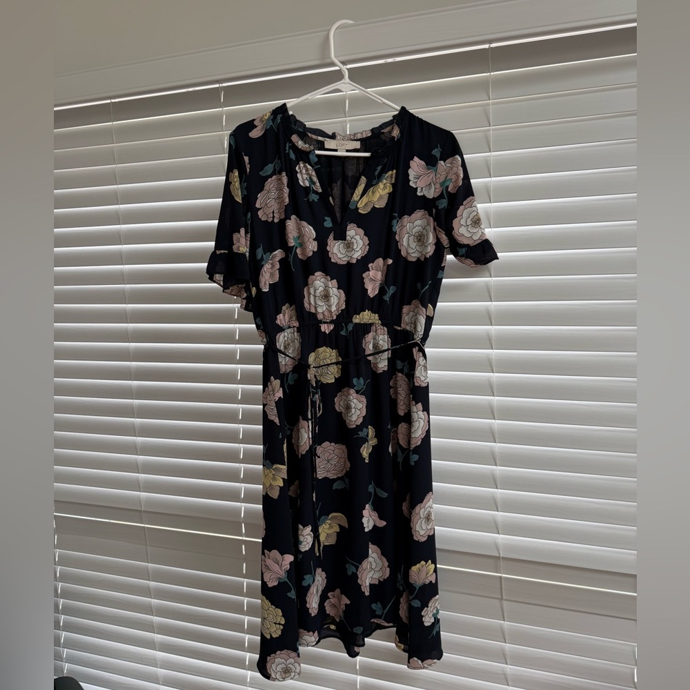 Waisted Floral dress
